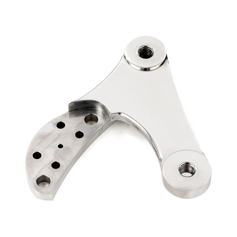 K-TECH 2-PISTON CALIPER MOUNTING BRACKET RIGHT. POLISHED FRONT RIGHT M 532561