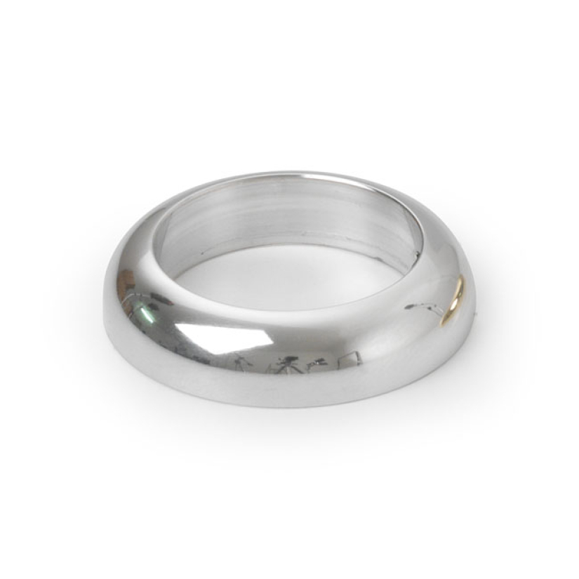 K-TECH, HANDLEBAR GRIP RINGS. CHROME CHROME PLATED ALUMINUM. FITS 1" H 532584
