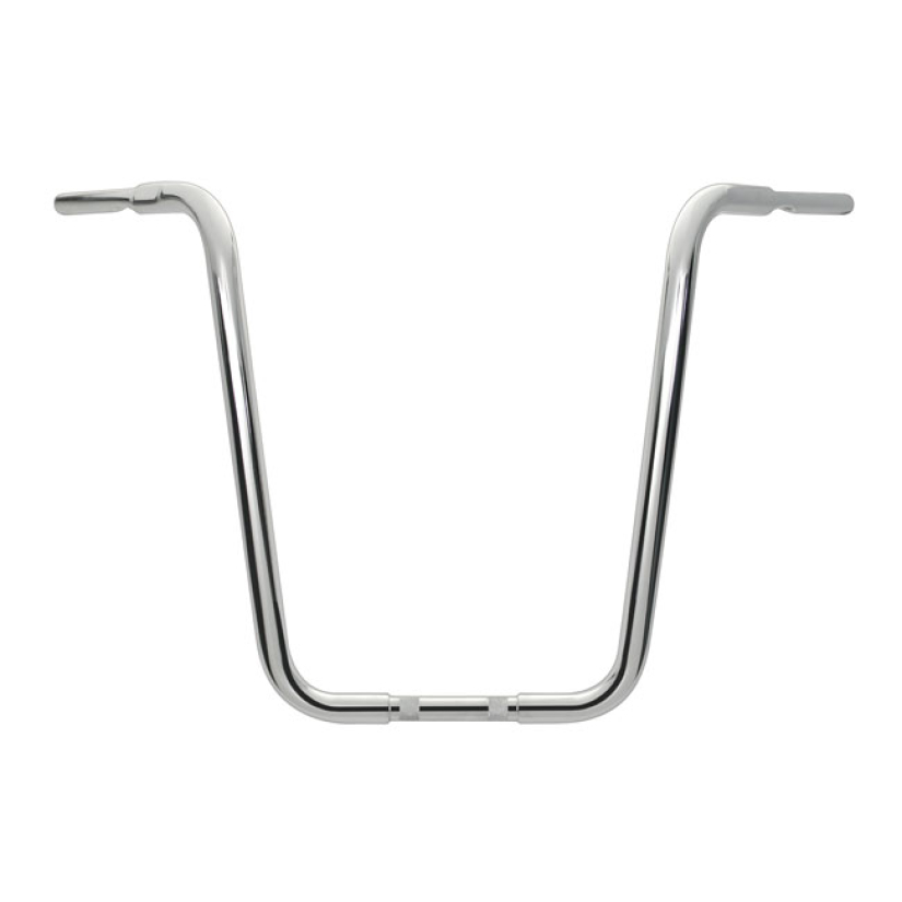 WILD1, 1-14" PSYCO CHUBBY APEHANGERS. CHROME, 20" RISE CHROME; STEEL; 534026