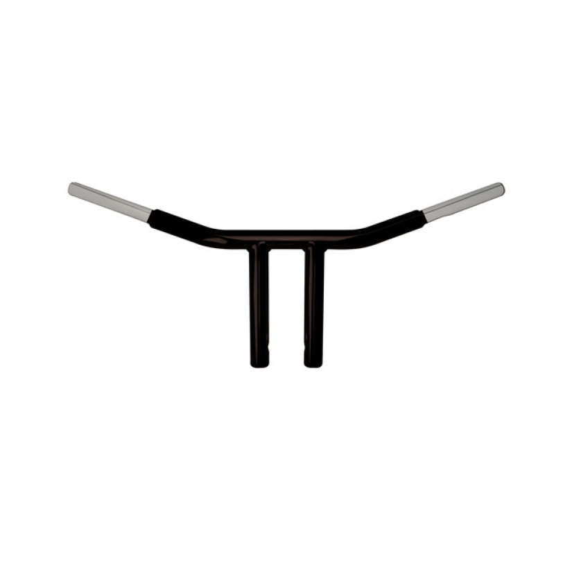 WILD1, CHUBBY 8" CHOPPER T BAR SATIN BLACK POWDER COATED; STEEL; BUILT 534085