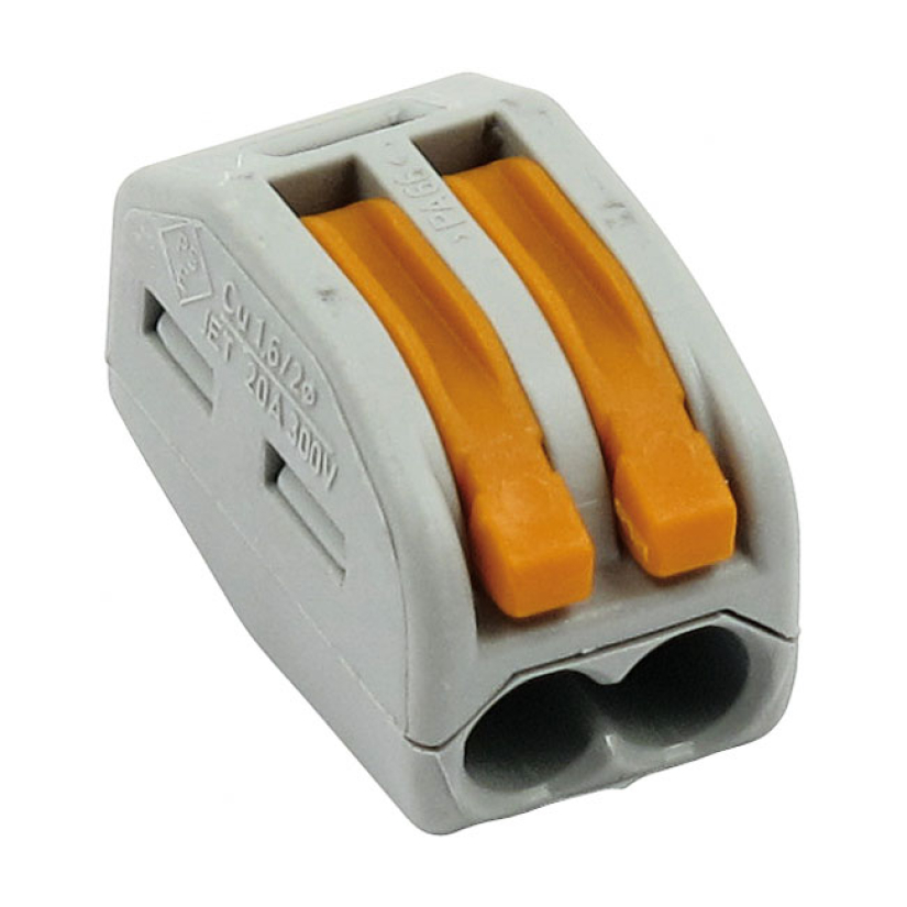 CUSTOM DYNAMICS, CAGE CLAMP CONNECTOR. 2-POSITION LETS YOU CONNECT WIR 536221
