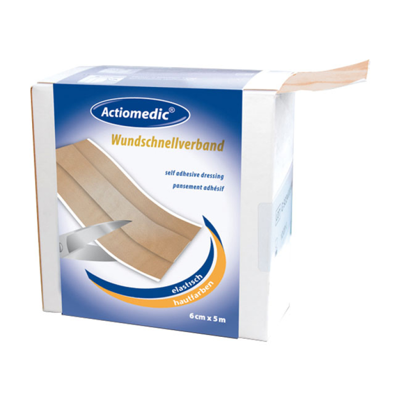 GM ACTIOMEDIC ELASTIC ADHESIVE DRESSING ELASTIC WOVEN TEXTILE. 6CM WID 536516