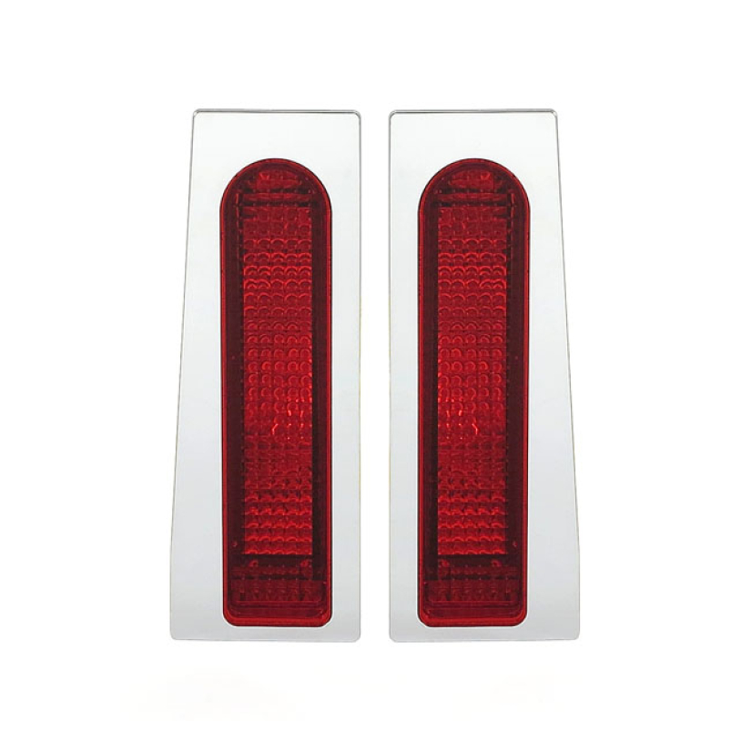 CUSTOM DYNAMICS, SADDLEBAG FILLER PANNEL SET. RED LENSES 536926
