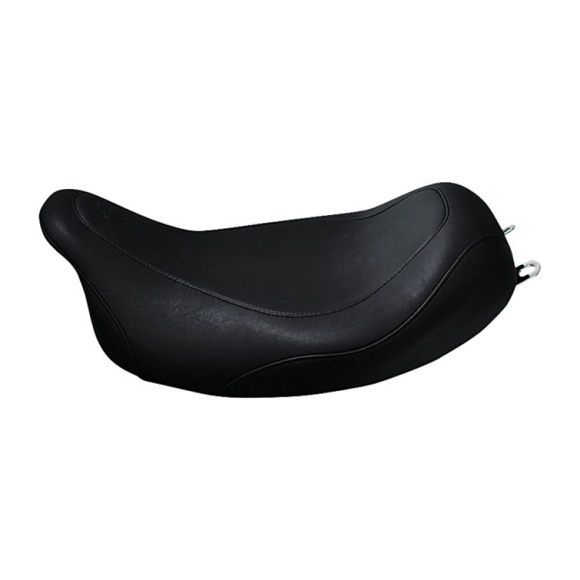 MUSTANG, WIDE TRIPPER SOLO SEAT BLACK. 14" WIDE. STANDARD STYLE STITCH 537000