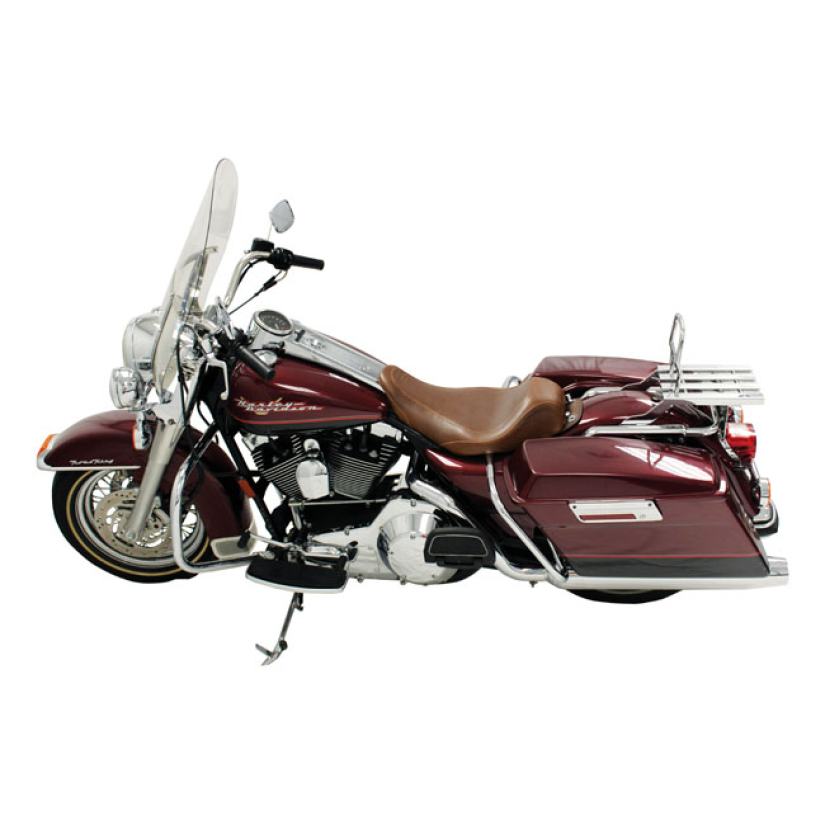 MUSTANG, WIDE TRIPPER SOLO SEAT DISTRESSED BROWN. 14" WIDE. STANDARD S 537018