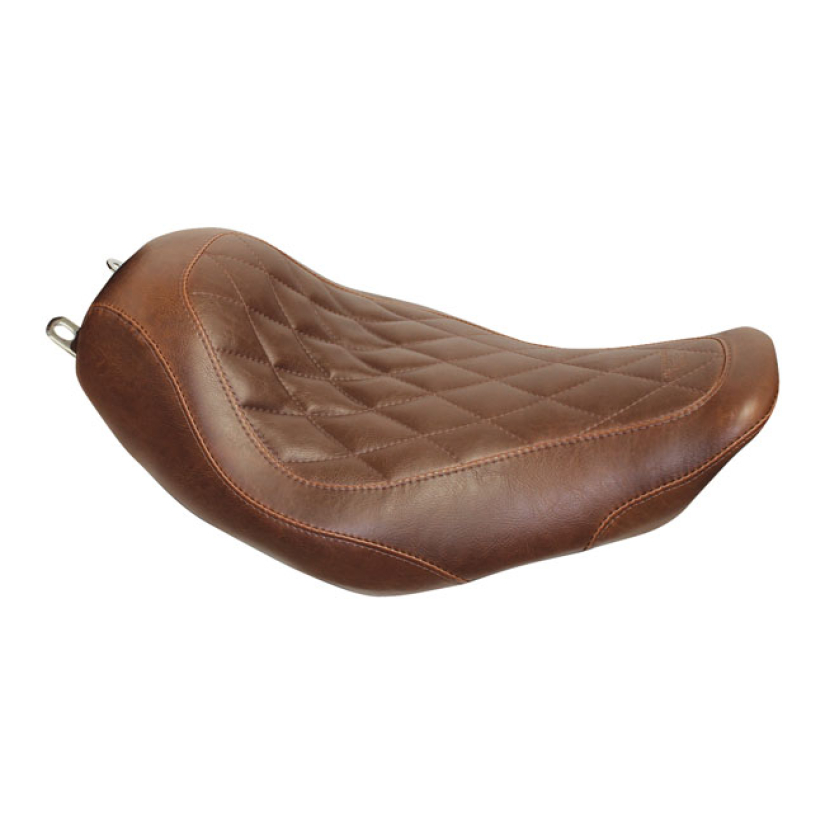 MUSTANG, WIDE TRIPPER SOLO SEAT DISTRESSED BROWN. 14" WIDE. DIAMOND ST 537026