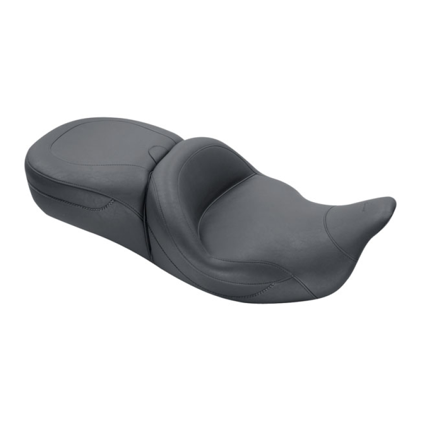MUSTANG, SUPER TOURING SEAT BLACK. FRONT WIDTH 19"; REAR WIDTH 14". ST 537063