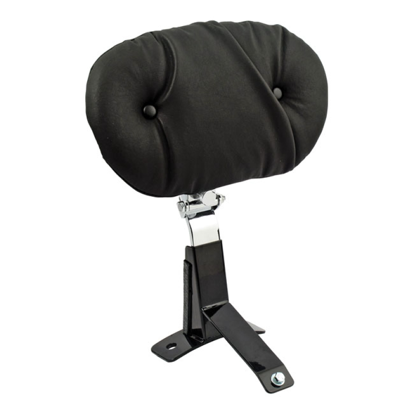 MUSTANG, RIDER BACKREST KIT. REGAL BLACK. SMOOTH. PAD DIMENSION APPROX 537119