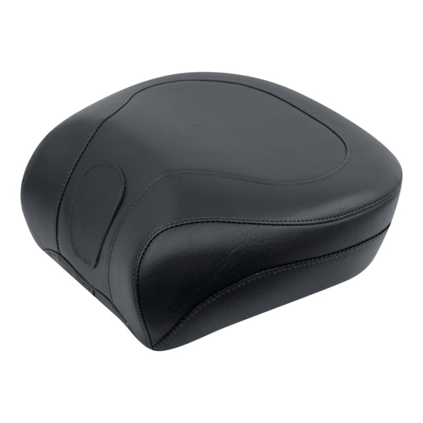 MUSTANG, WIDE TOURING PASSENGER SEAT. WITH RECESS PLAIN BLACK. 14" WID 537163
