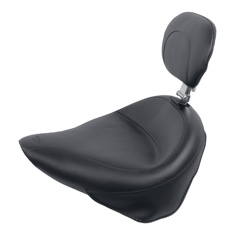 MUSTANG, WIDE TOURING WITH RIDER BACKREST BLACK; PLAIN. 17.5" WIDE. WI 537164