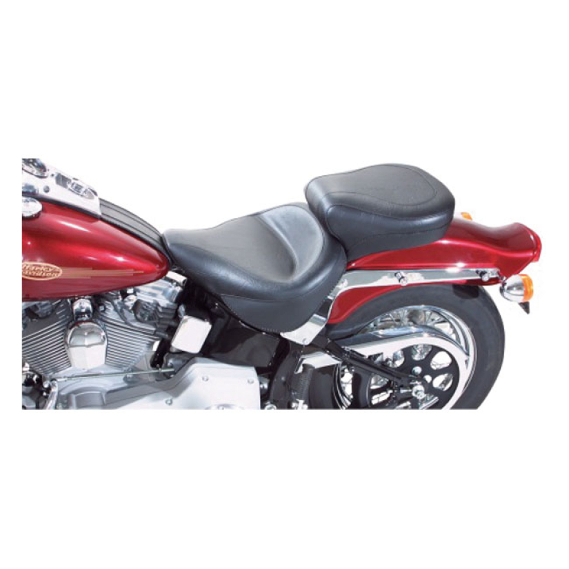 MUSTANG, WIDE TOURING SEAT BLACK. FRONT 14" WIDE; REAR 8" WIDE. STANDA 537241