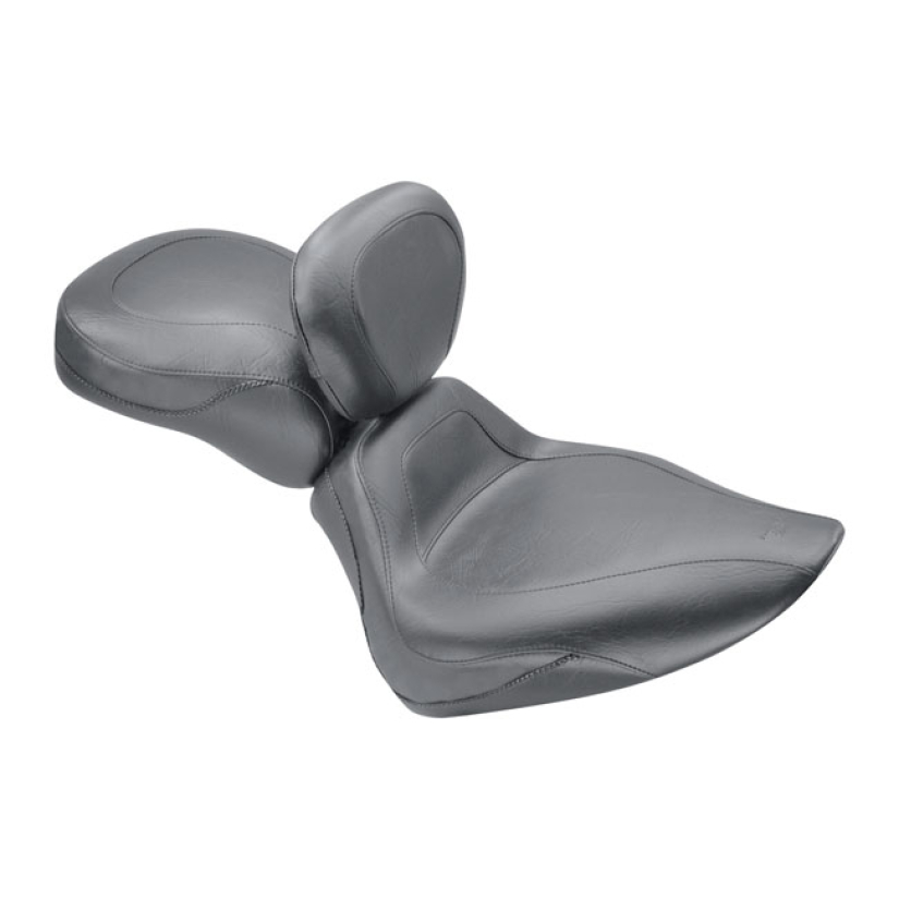MUSTANG, SPORT TOURING PASSENGER SEAT. RECESSED PLAIN BLACK. 11" WIDE. 537264