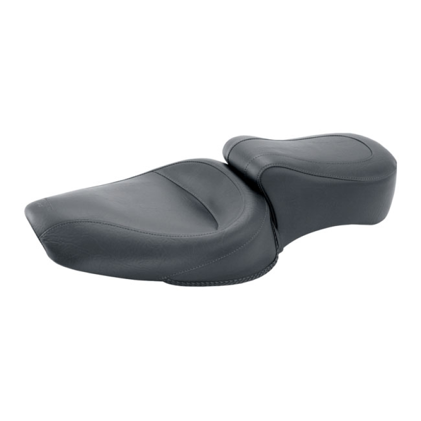 MUSTANG, STANDARD TOURING SEAT BLACK. FRONT 12.5" WIDE; REAR 8" WIDE. 537291