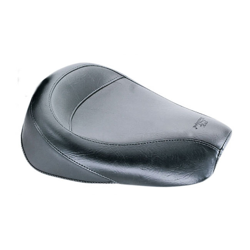 MUSTANG, STANDARD TOURING SOLO SEAT PLAIN BLACK. 12.5" WIDE.  NOTE 1: 537294