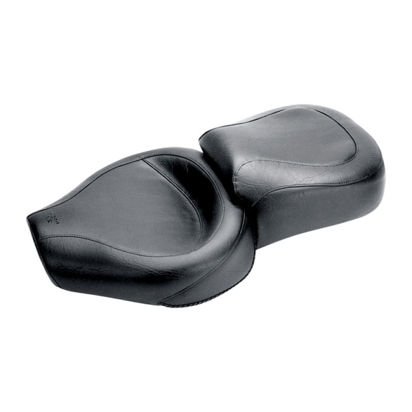 MUSTANG, WIDE TOURING SEAT BLACK. FRONT 15" WIDE; REAR 12" WIDE. STAND 537297