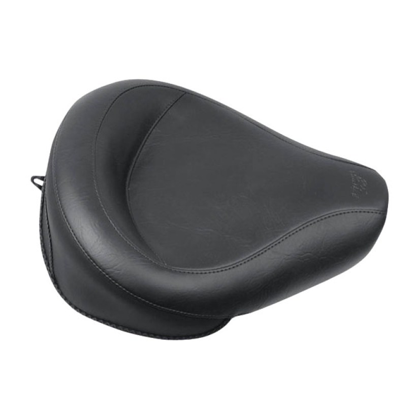 MUSTANG, WIDE TOURING SOLO SEAT PLAIN BLACK. 15" WIDE. NOTE 1: MUSTAN 537299