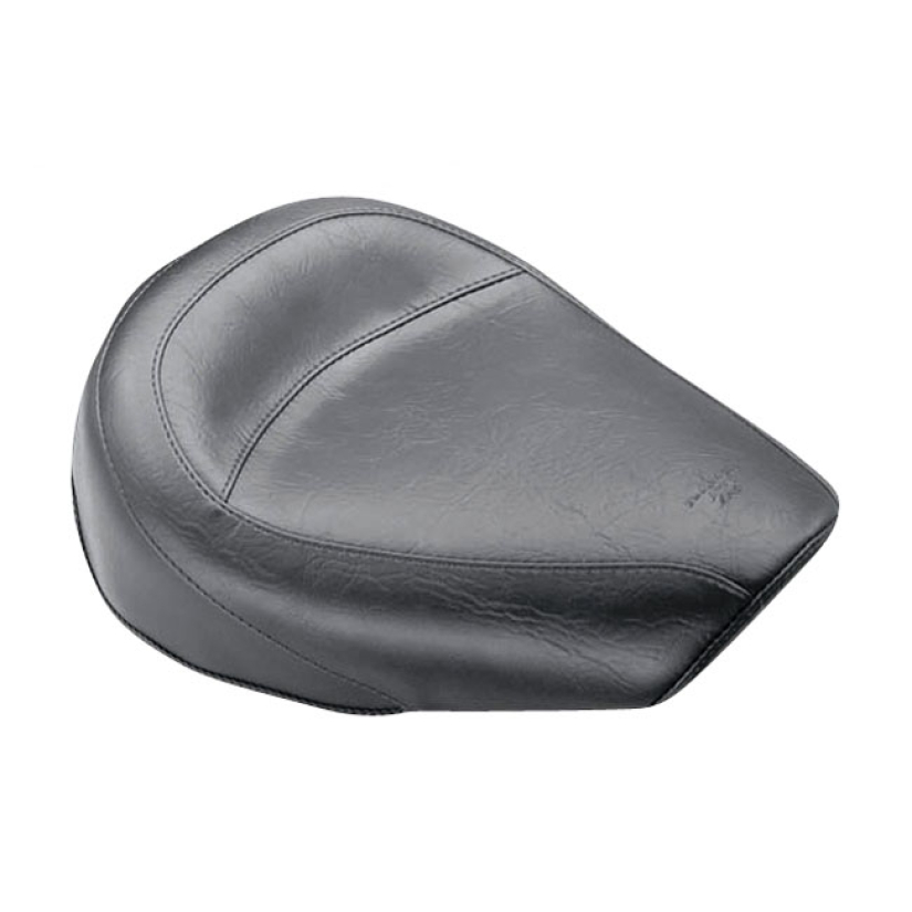 MUSTANG, STANDARD TOURING SOLO SEAT PLAIN BLACK. 12" WIDE. NOTE 1: MU 537310