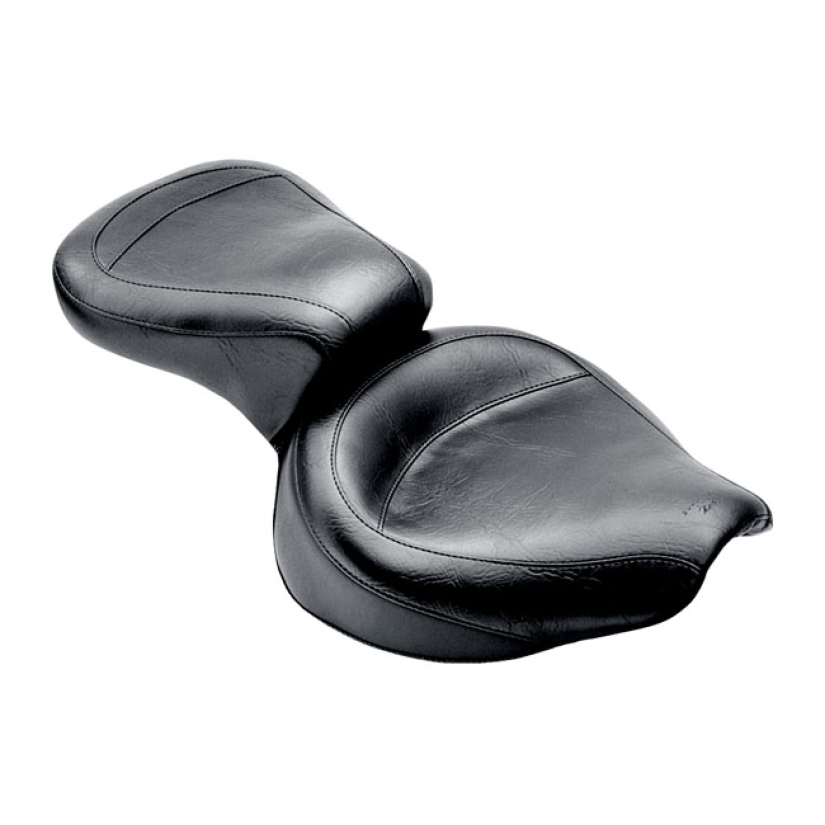 MUSTANG, WIDE TOURING SEAT BLACK. FRONT 16" WIDE; REAR 12" WIDE. STAND 537313