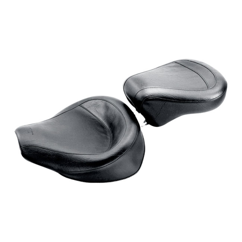 MUSTANG, WIDE TOURING PASSENGER SEAT BLACK. SMOOTH. 12" WIDE. NOTE 1: 537314