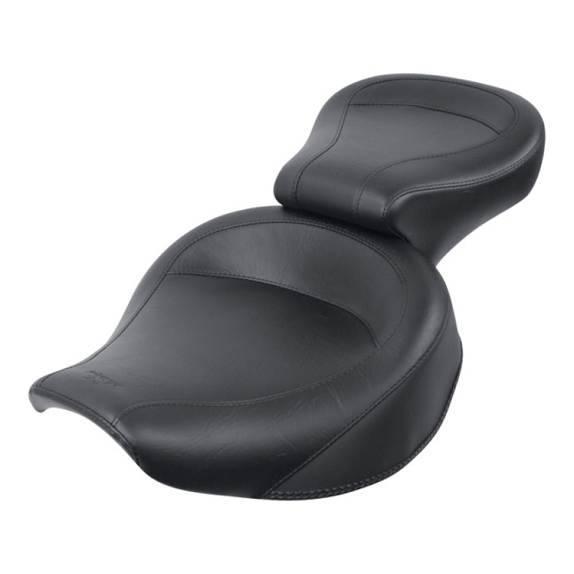 MUSTANG, WIDE TOURING SEAT BLACK. FRONT 16" WIDE; REAR 12" WIDE. STAND 537320