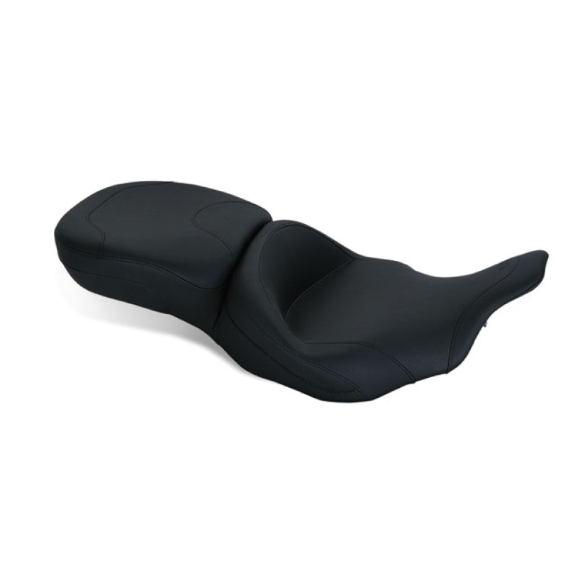 MUSTANG, SUPER TOURING SEAT BLACK. FRONT WIDTH 19"; REAR WIDTH 15". ST 537533