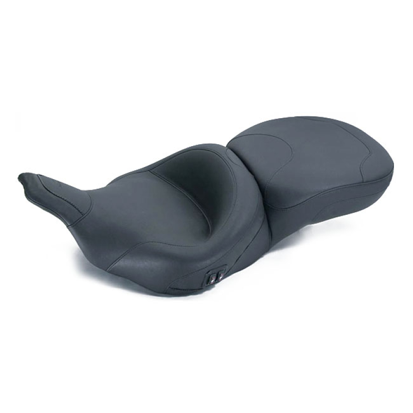 MUSTANG, WIDE TOURING SEAT. HEATED BLACK. FRONT WIDTH 18"; REAR WIDTH 537534