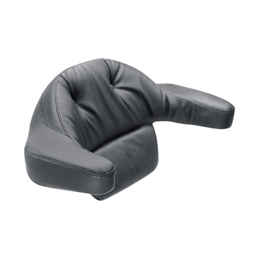 MUSTANG, WRAP-AROUND PASSENGER BACKREST FOR KING TOUR-PAKR BLACK VINYL 537546