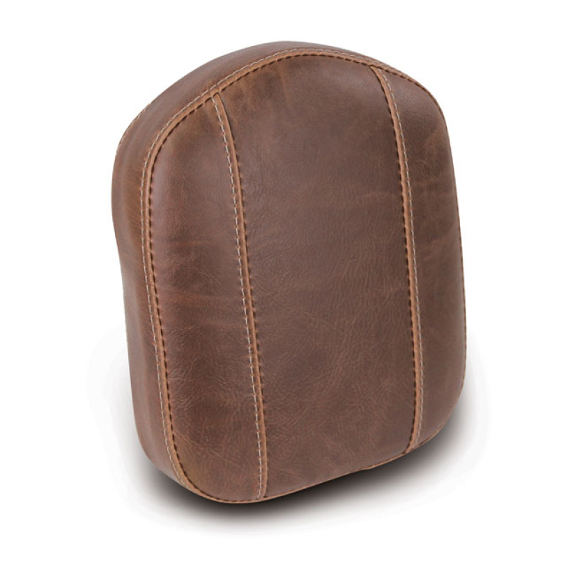 MUSTANG, OEM STYLE SISSY BAR PAD. BROWN DISTRESSED BROWN. SMOOTH. WILL 537578
