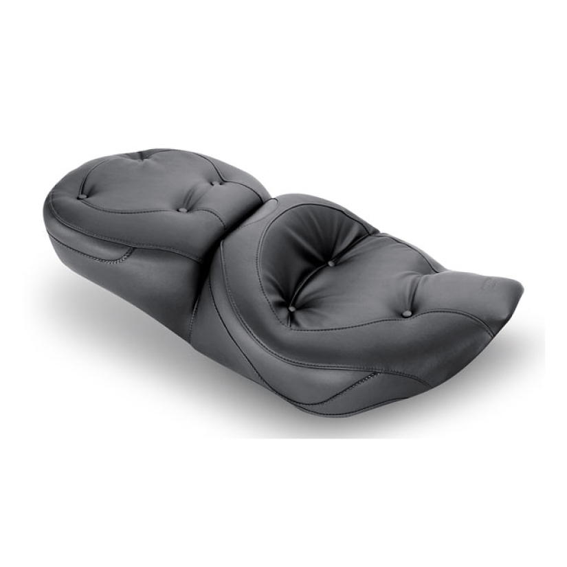 MUSTANG, REGAL WIDE TOURING SEAT BLACK. FRONT 14" WIDE; REAR 8" WIDE. 537592