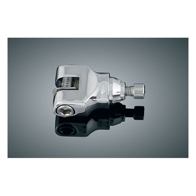 KURYAKYN, REPLACEMENT SERRATED FOOTPEG CLEVIS. CHROME SERRATED CLEVIS 541174