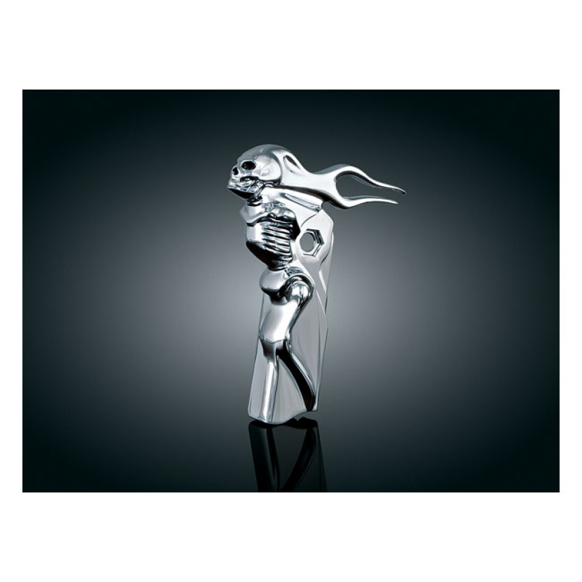 KURYAKYN, FRONT SHIFTER ARM ACCENT. ZOMBIE. CHROME COVER TO FIT OVER T 541190