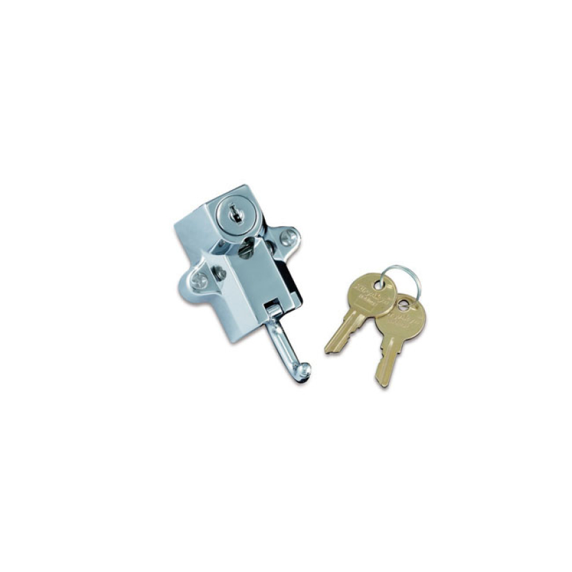 KURYAKYN, HELMET LOCK CHROME CHROME PLATED. LOCKS TO ENGINE GUARDS; FR 541361