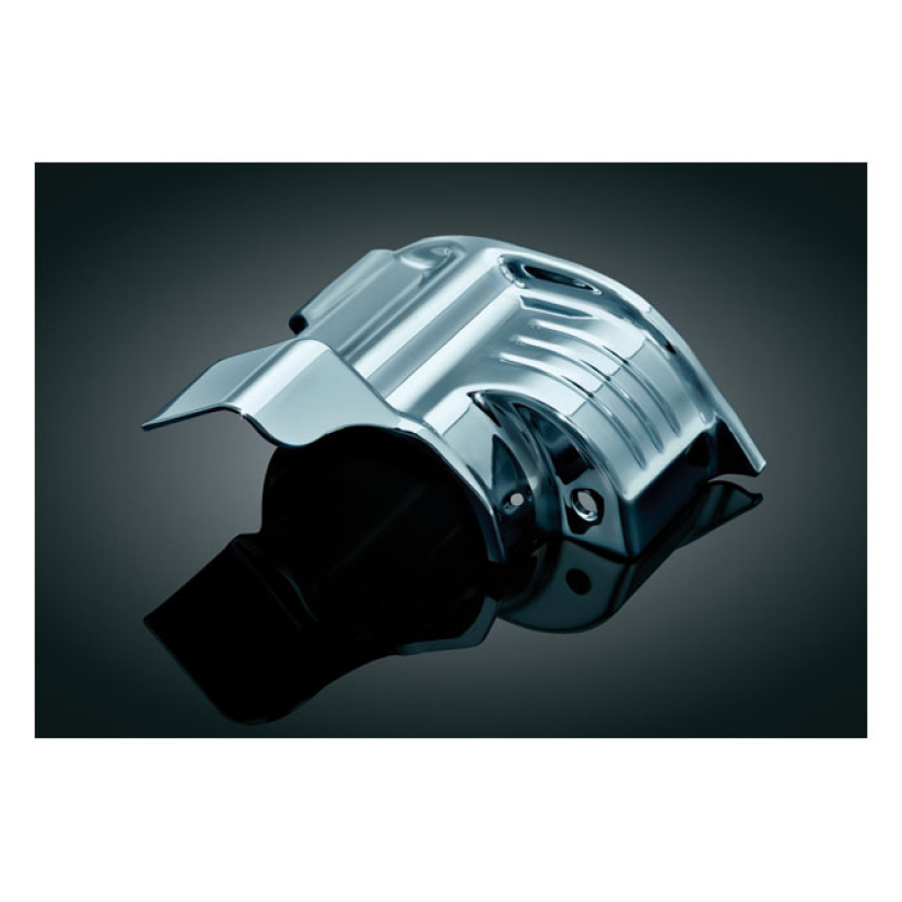 KURYAKYN, STARTER MOTOR MOUNT COVER. CHROME COMPATIBLE WITH THE 541659 541877