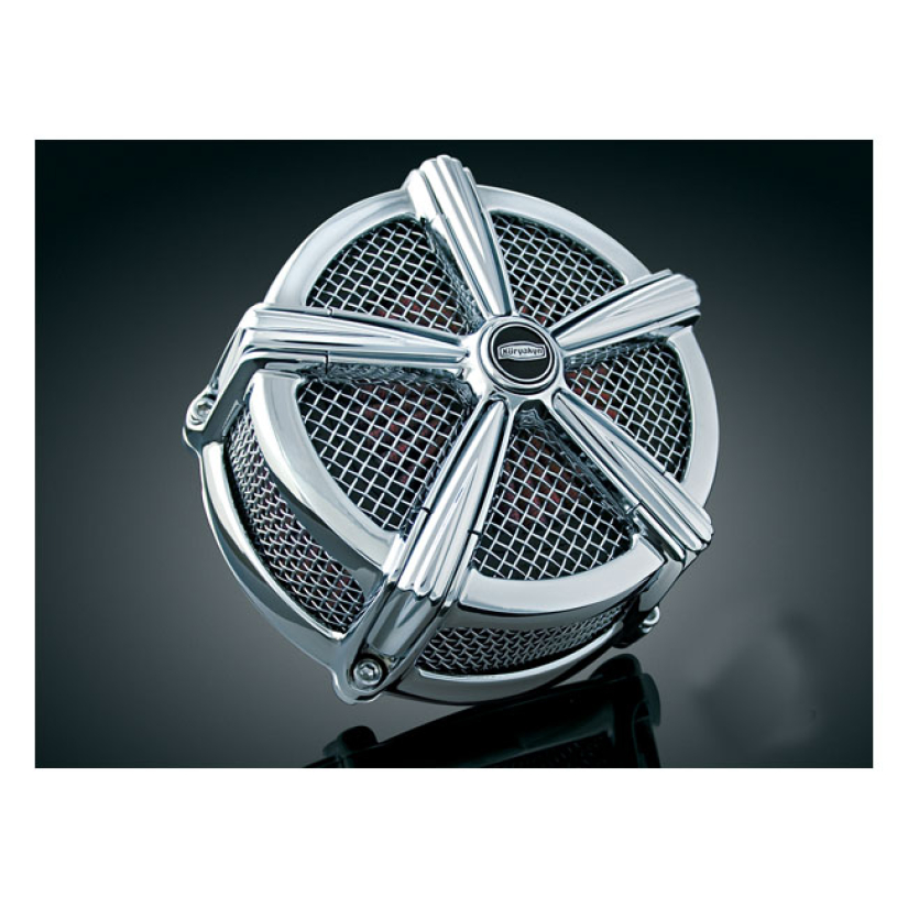 KURYAKYN, HI-FIVE MACH 2 AIR CLEANER KIT. CHROME CHROME PLATED FINISH. 541894