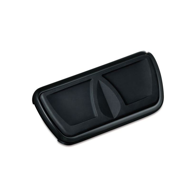 KURYAKYN, KINETIC BRAKE PEDAL PAD GLOSS BLACK WITH BLACK RUBBER INLAYS 542532