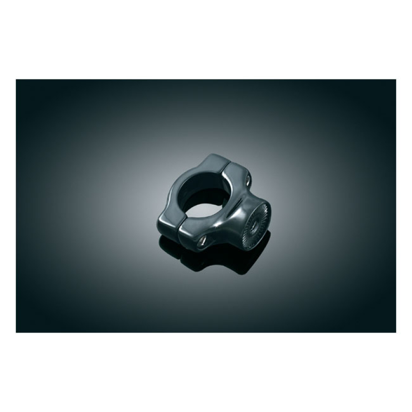KURYAKYN, SIDE MOUNT LICENSE PLATE CLAMP GLOSS BLACK. MOUNTING CLAMP F 542797
