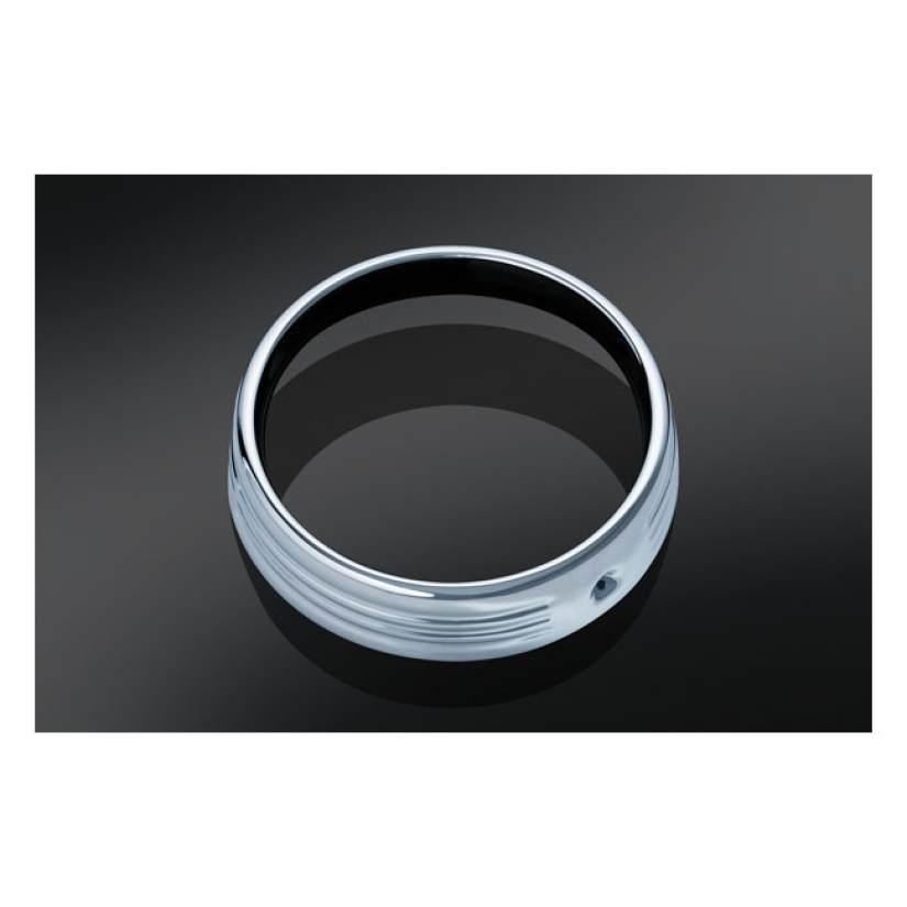 KURYAKYN, 7" HEADLAMP TRIM RING. CHROME A STYLE BOOSTER PLUS. EASY INS 542833