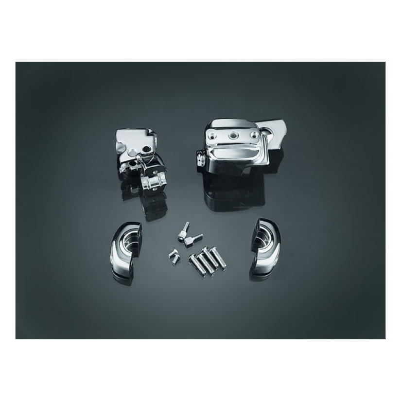 KURYAKYN, BRAKE & CLUTCH DRESS-UP KIT CHROME; SINGLE DISC MODELS 96-14 544318