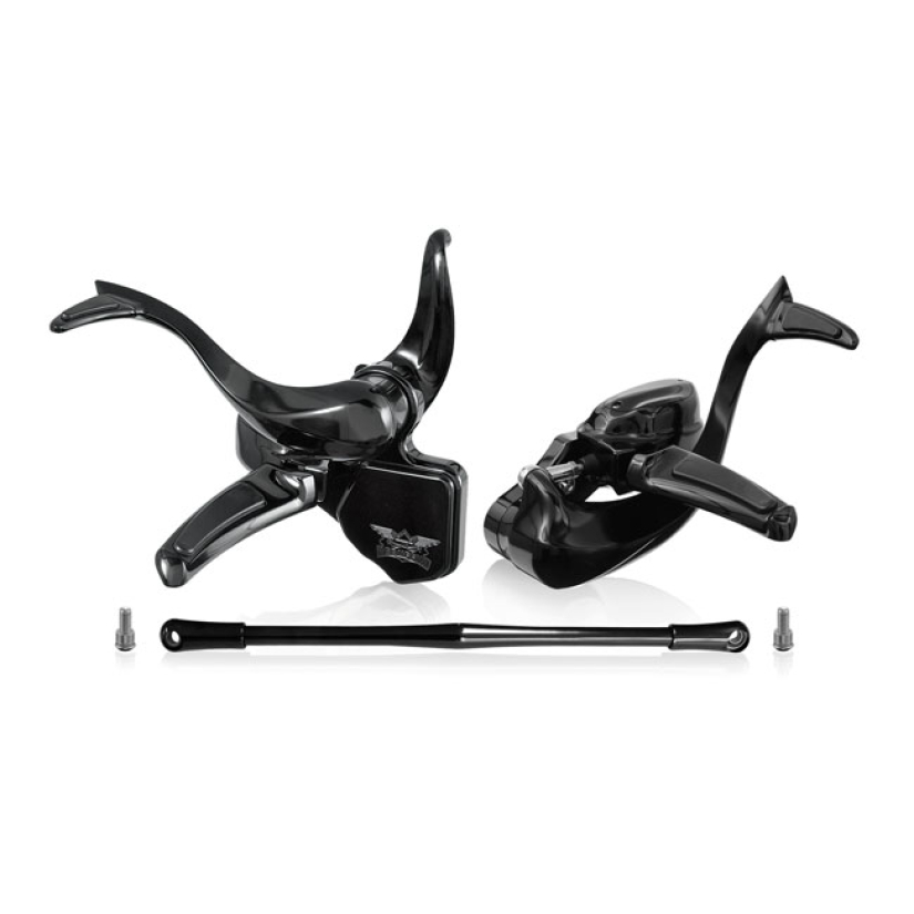 REBUFFINI, COMET FORWARD CONTROLS. 1" EXTENDED. BLACK 546522