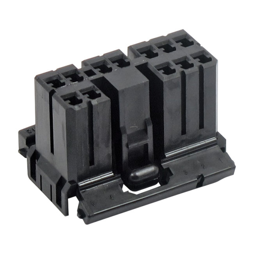 NAMZ, AMP MULTILOCK CONNECTOR. BLACK, PLUG, 8-PINS 548398