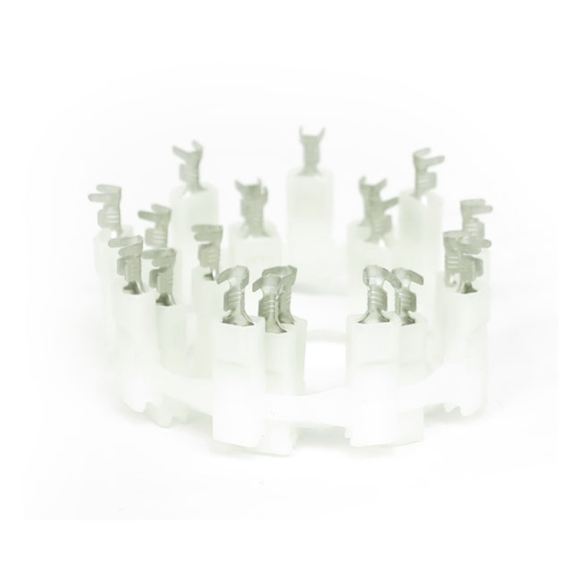 NAMZ, AMP .187" WHITE SPEAKERS TERMINALS . WHITE FEMALE SPEAKER TERMIN 548408