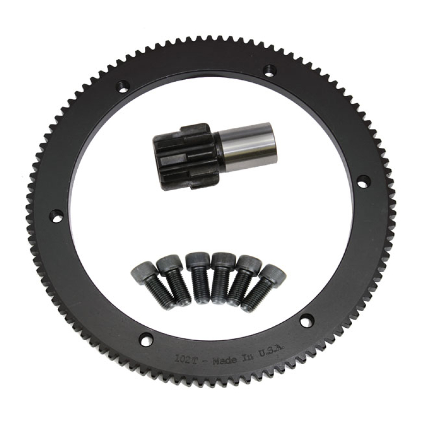 STARTER RING GEAR KIT, 102T INCL. PINION GEAR; 66T TO 102T CONVERSION 552085