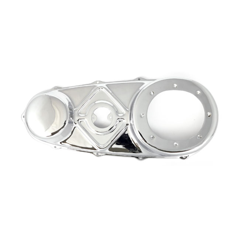STEEL OUTER PRIMARY COVER CHROME 36-54 BIG TWIN (NU) 555674