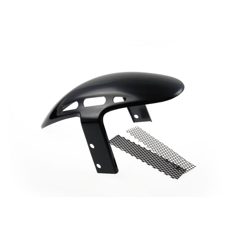 CULT-WERK, FRONT FENDER ''CUSTOM V2''. GLOSS BLACK UNPAINTED GLOSS BLA 558626