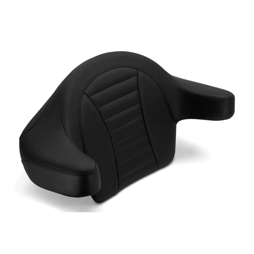 MUSTANG, WRAP-AROUND PASSENGER BACKREST FOR KING TOUR-PAKR BLACK VINYL 558714
