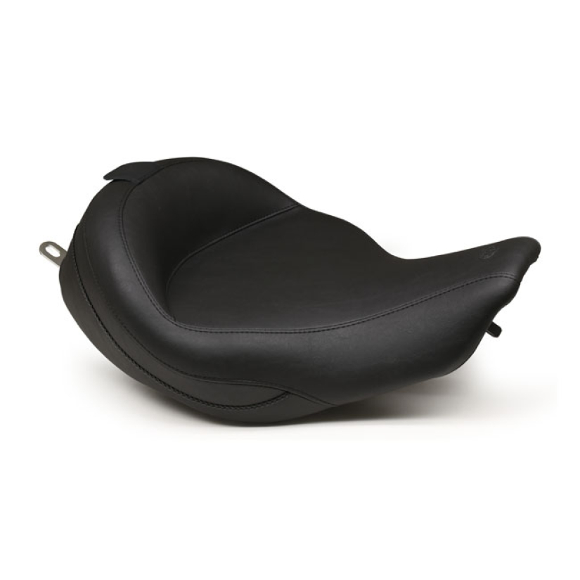 MUSTANG, SUPER TOURING SOLO SEAT BLACK. 16" WIDE. STANDARD STYLE STITC 558726