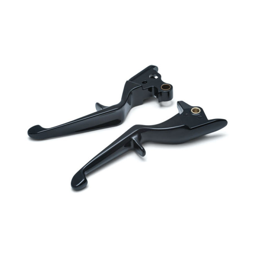 KURYAKYN, TRIGGER LEVERS GLOSS BLACK CABLE OPERATED - 15-17 SOFTAIL (E 558844