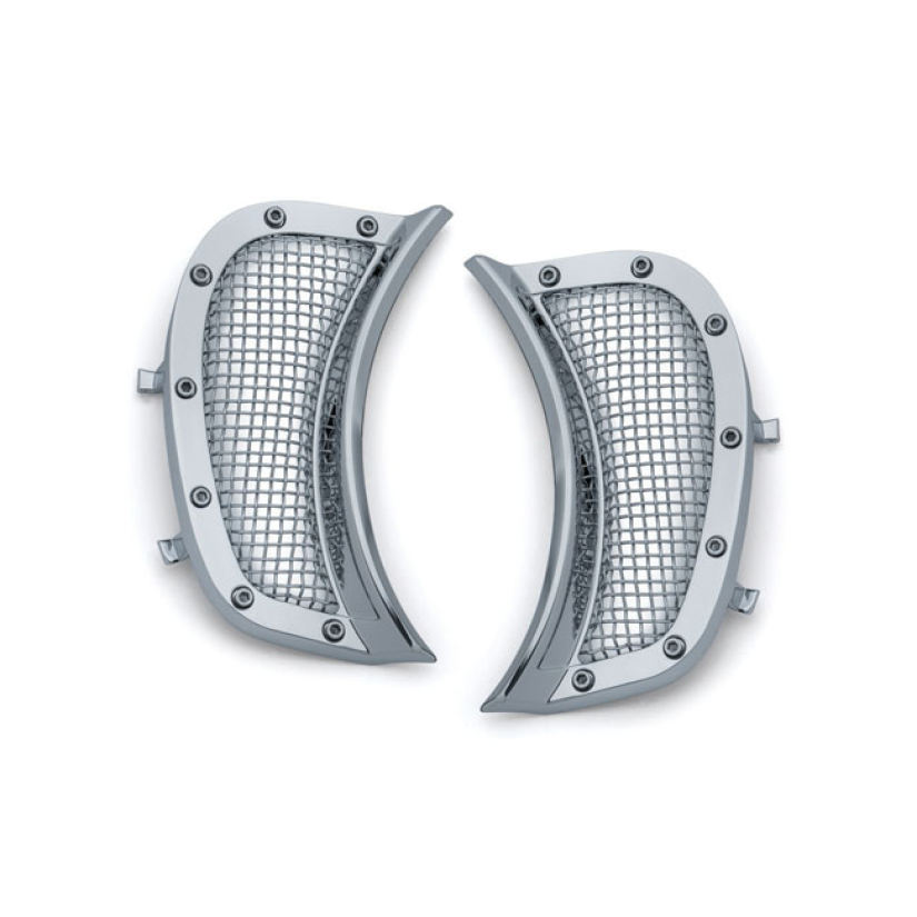 KURYAKYN, MESH HEADLAMP VENT ACCENTSCHROME 558874