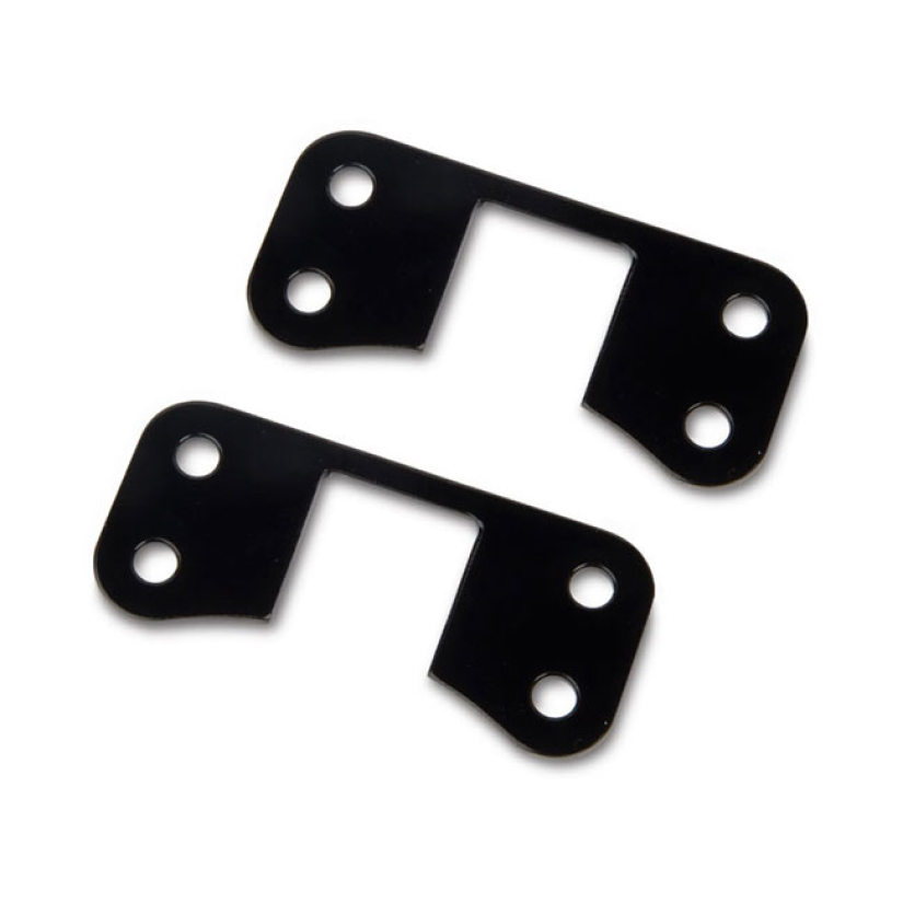 ARLEN NESS, 21" FRONT FENDER LIFT BRACKETS. BLACK BLACK POWDER COATED 560189