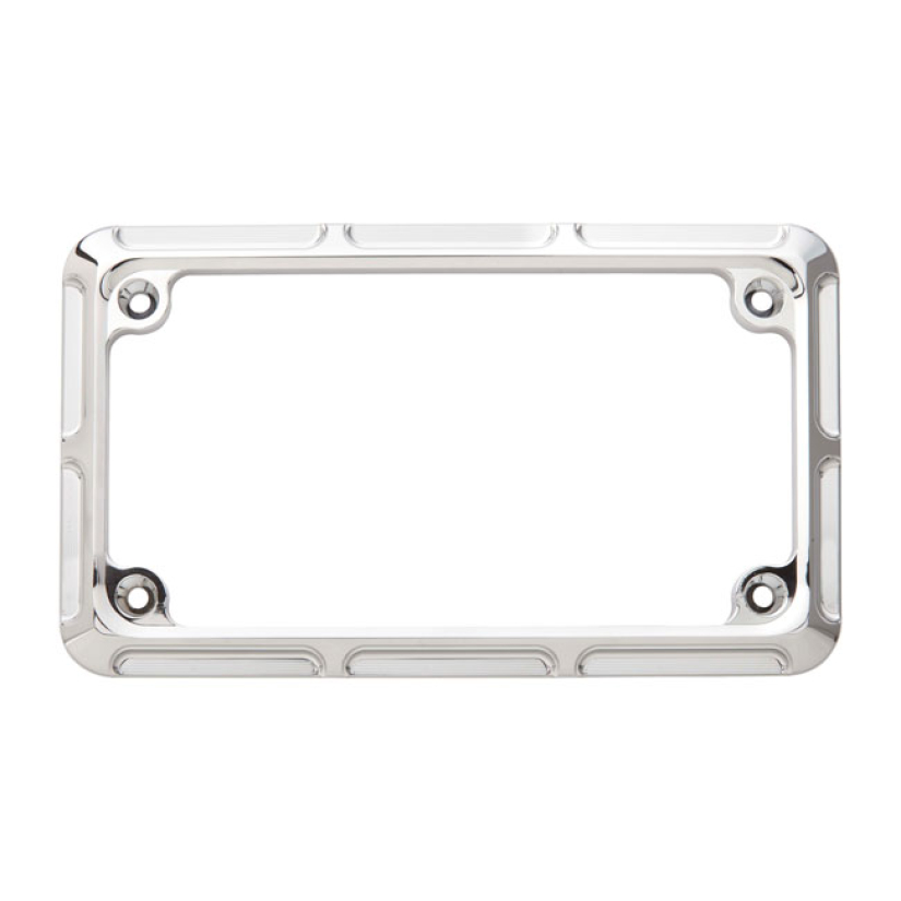 NESS LICENSE PLATE FRAME BEVELED. CHROME 560280
